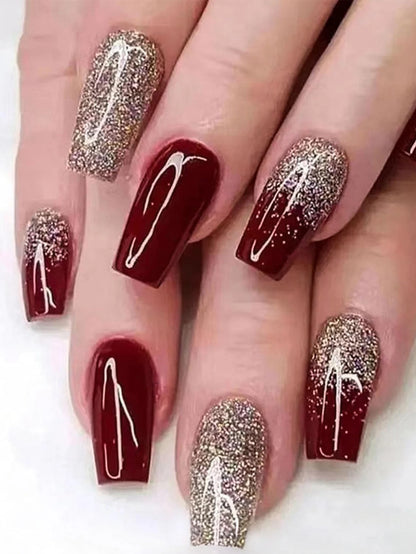 ARTAUG 24PCS Medium Almond Fleshcolor Press On Nails Fake Nails Pink Summer Nails Press On Nails Detachable Reusable Girl Gift