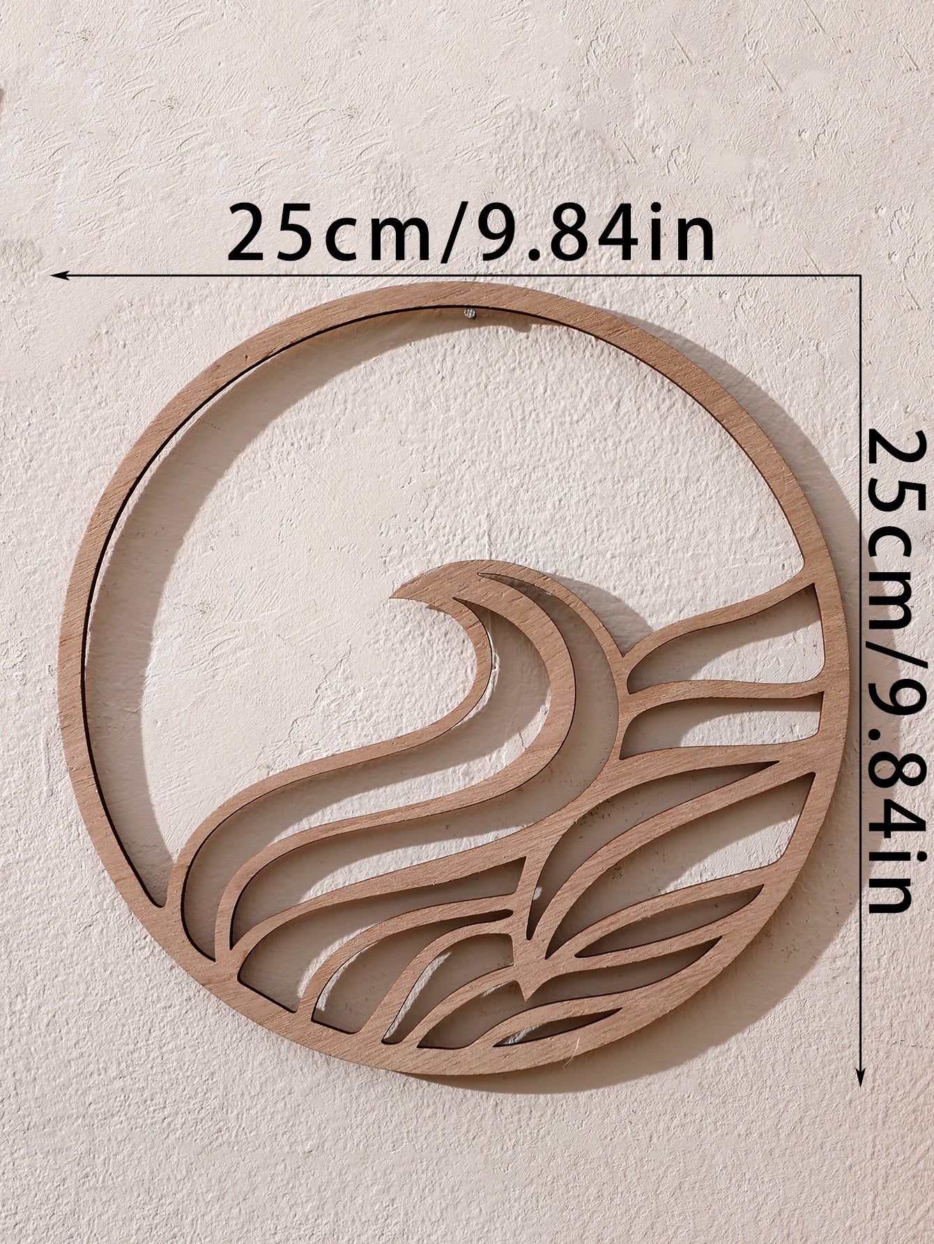 Natural Wooden Wall Hanging Wall Art Decor - Elements Design (Fire, Water, Earth, Air) Wood Hanging Wall Decor Boho Wall Accent