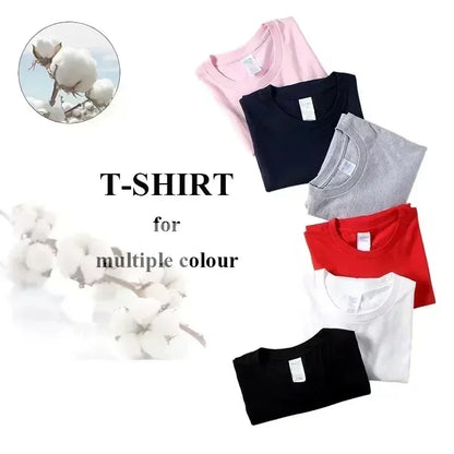 Trendy short-sleeved T-shirts for men and womenwith colorful letter printsare fashionabletrendycasual and comfortable tops