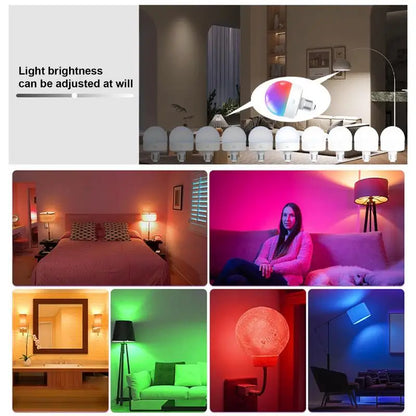 Remote Control Bulbs Color Changing LED Light Bulbs Detachable Magnetic Rgb Smart Rechargeable Bulbs Night Light Lighting