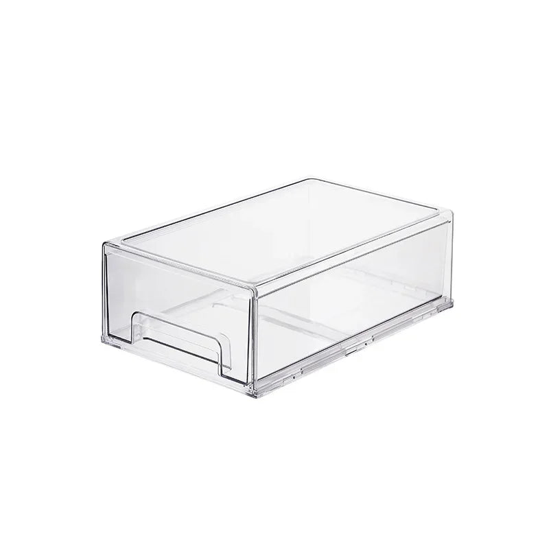 Kitchen Refrigerator Storage Box Fruit Vegatable Meat Fish Food Drawer Organizer Fresh-keeping Stackable Bin Stackable Container