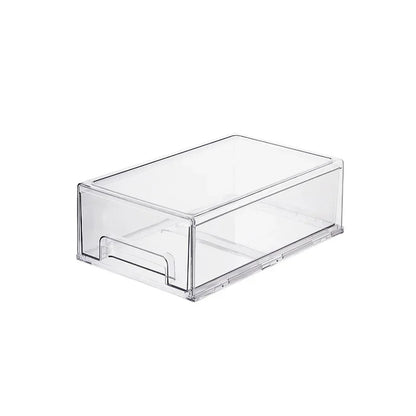 Kitchen Refrigerator Storage Box Fruit Vegatable Meat Fish Food Drawer Organizer Fresh-keeping Stackable Bin Stackable Container