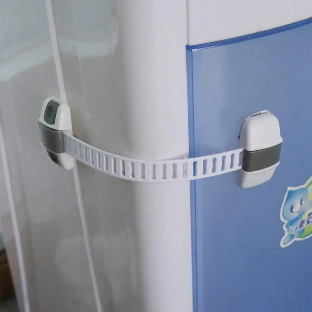Plastic Child Safety Lock 20cm Multi-Function Drawer Locks Anti-Clamp Anti-Pinch Refrigerator Safety Buckle