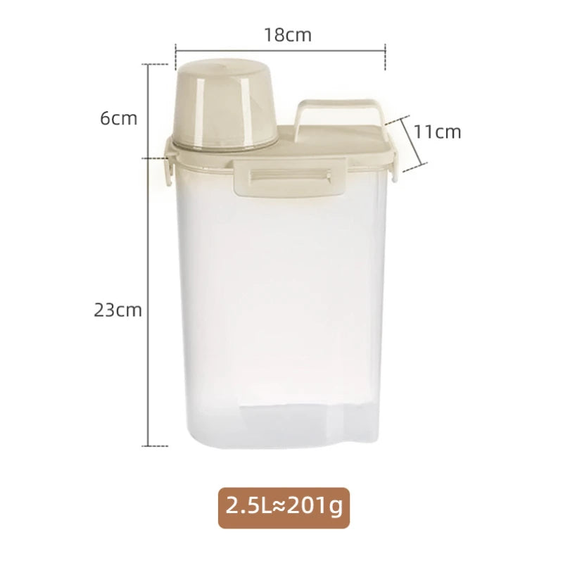 Dog Food Container Sealed Dog Food Storage Box with Lid - Moisture & Leak-proof, Ideal for Dog Food, Cat Food, Pet Snacks