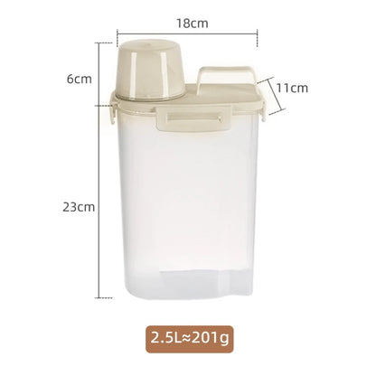 Dog Food Container Sealed Dog Food Storage Box with Lid - Moisture & Leak-proof, Ideal for Dog Food, Cat Food, Pet Snacks