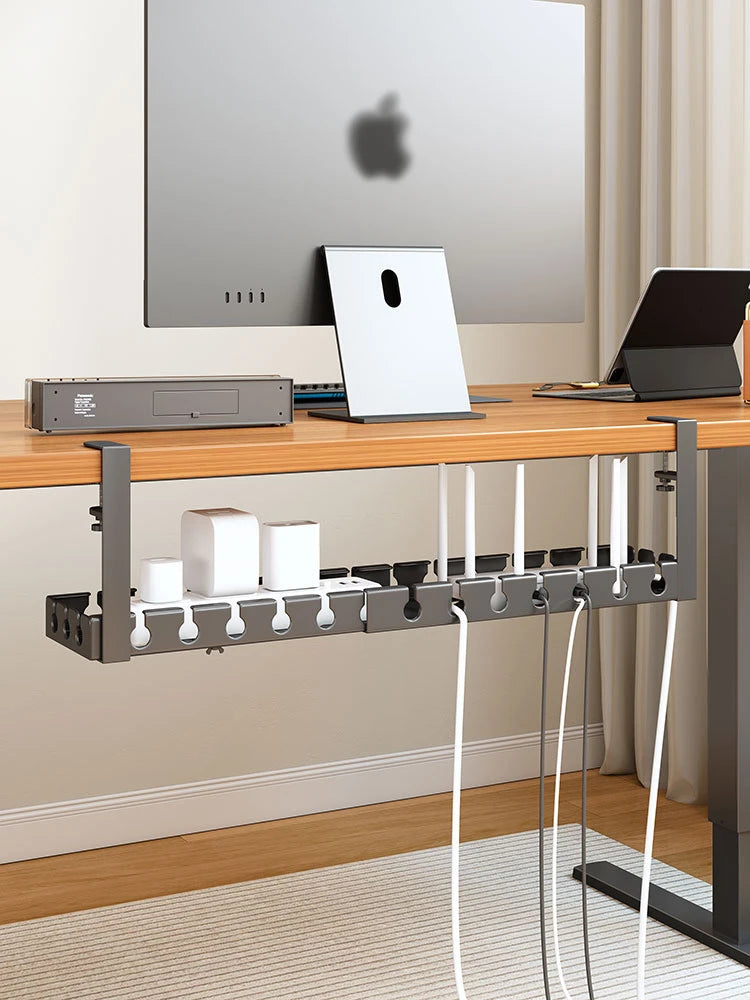 Desk Cable Management Tray,Wire Management, Cable Tray with Clamp for Wire Organizers,Computer Cord Rack for Office,Home
