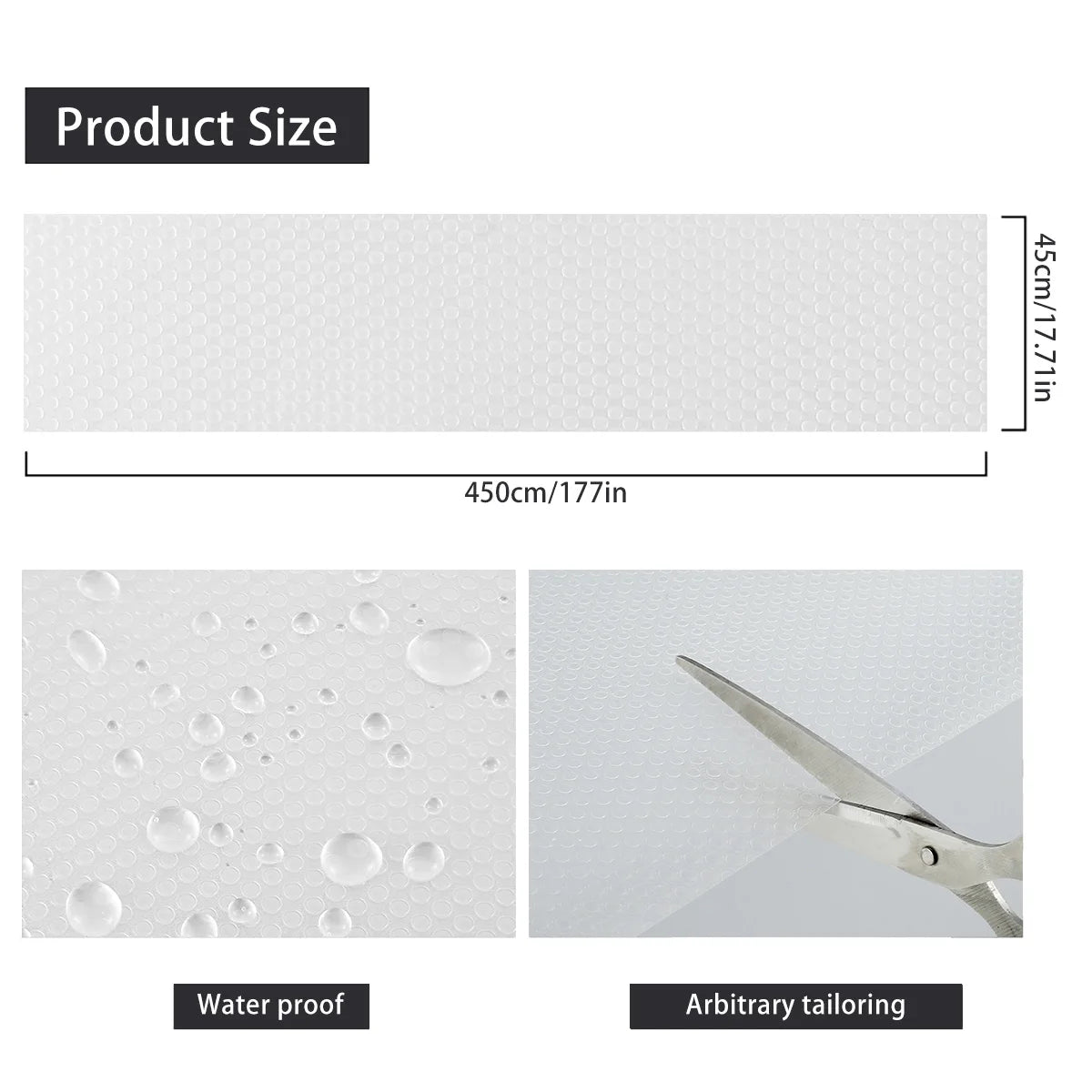 Waterproof Drawer Liners Kitchen Cabinet Shelf Non Slip Table Cover Mat Refrigerator Pad Tablecloth Moistureproof Kitchen Mats