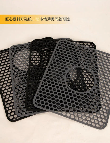 Sink Protectors for Kitchen Sink,Sink Mat,Grid Silicone Kitchen Sink Mat for Bottom of Stainless Steel Sink,Heat resistant mat