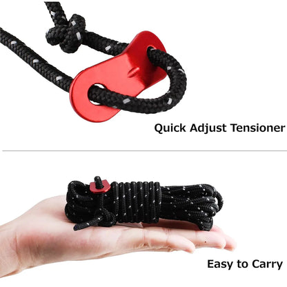 6mm Rock Climbing Rope 4 Meters,Outdoor Safety Climbing Rescue Grappling Lifeline Escape Descender Abseiling Fishing Rope