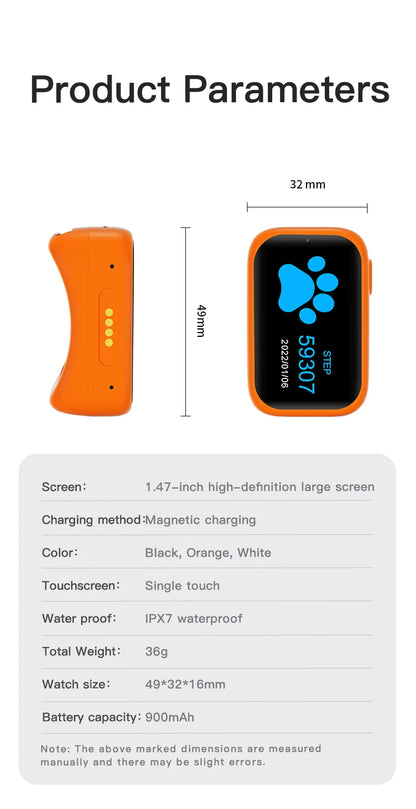 New Pets GPS Tracker S13 Smart 4G Waterproof Protective Locator Real-time Tracking Wearable Dog Cat Bird Collar Find Device 2024