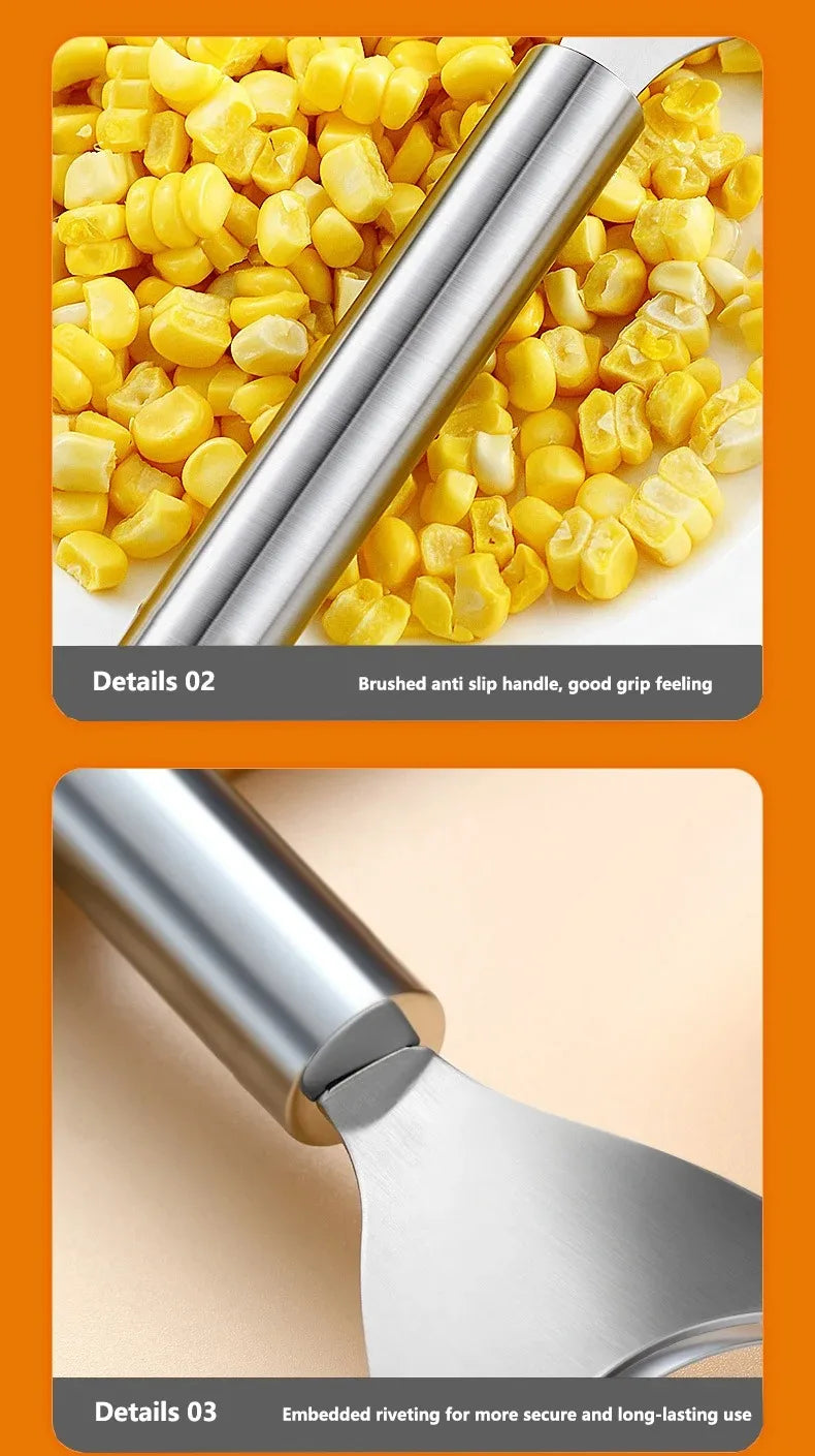 Stainless Steel Corn Planer Home Corn Peeler with Ergonomic Handle Convenient Corn Stripper Thresher Corn Cutter Kitchen Gadgets