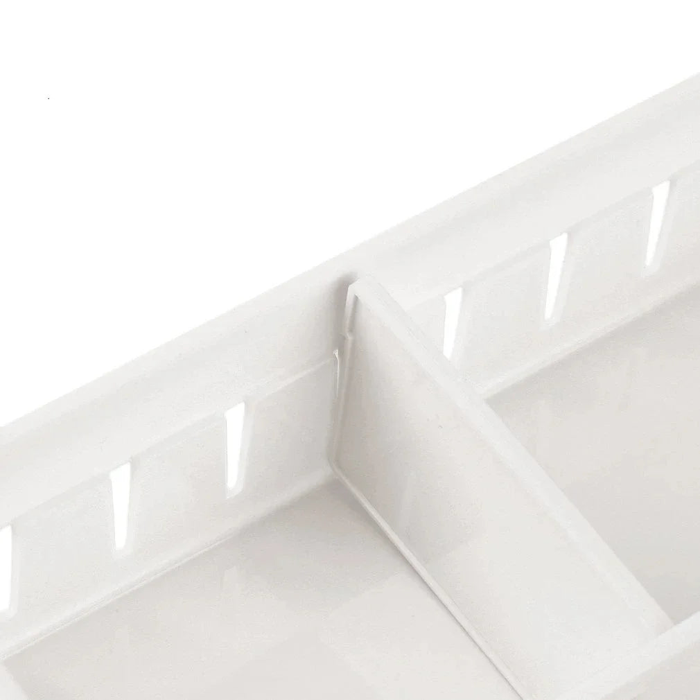 Kitchen Drawer Organizer Cutlery Storage Box Adjustable Cabinet Organizer with Divider Board Utensil Storage Box for Drawers