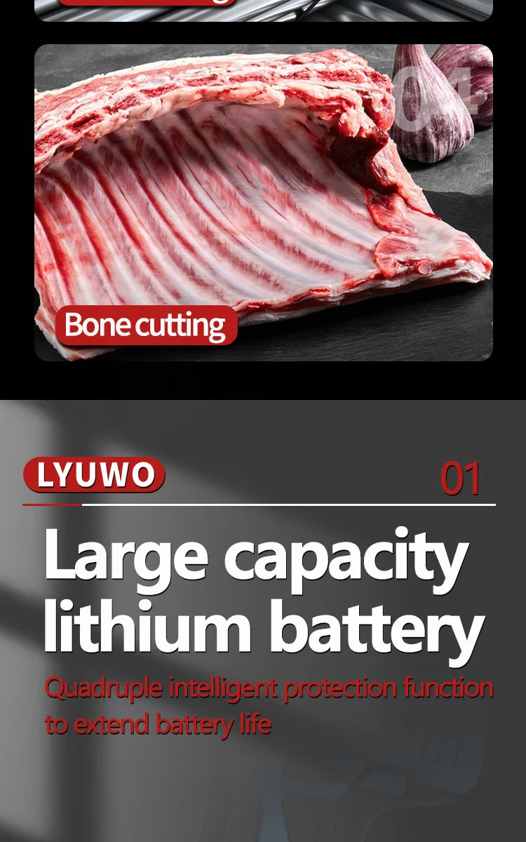 20V Rechargeable Reciprocating Saw Adjustable Speed Electric Saw Blade Saw Portable Wood Metal Cutting Chain Saw