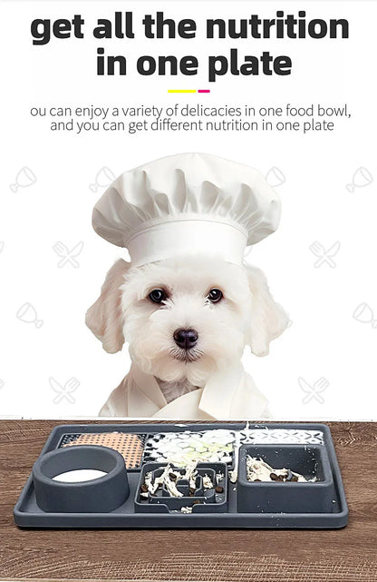 Multifunction Pet Slow Feeder Bowls Dog Licking Mat With Suction Cups For Anxiety Relief Dog Cat Water Drinking Eating Food