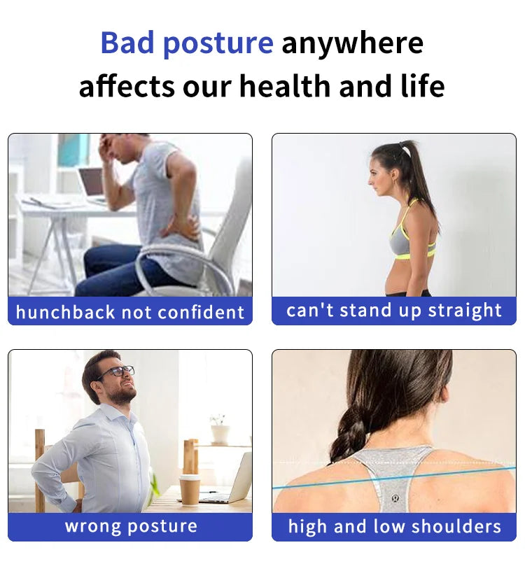 Posture Corrector for Women and Men Adjustable Upper Back Brace Shoulder Lumbar Support Belt Corset Posture Correction