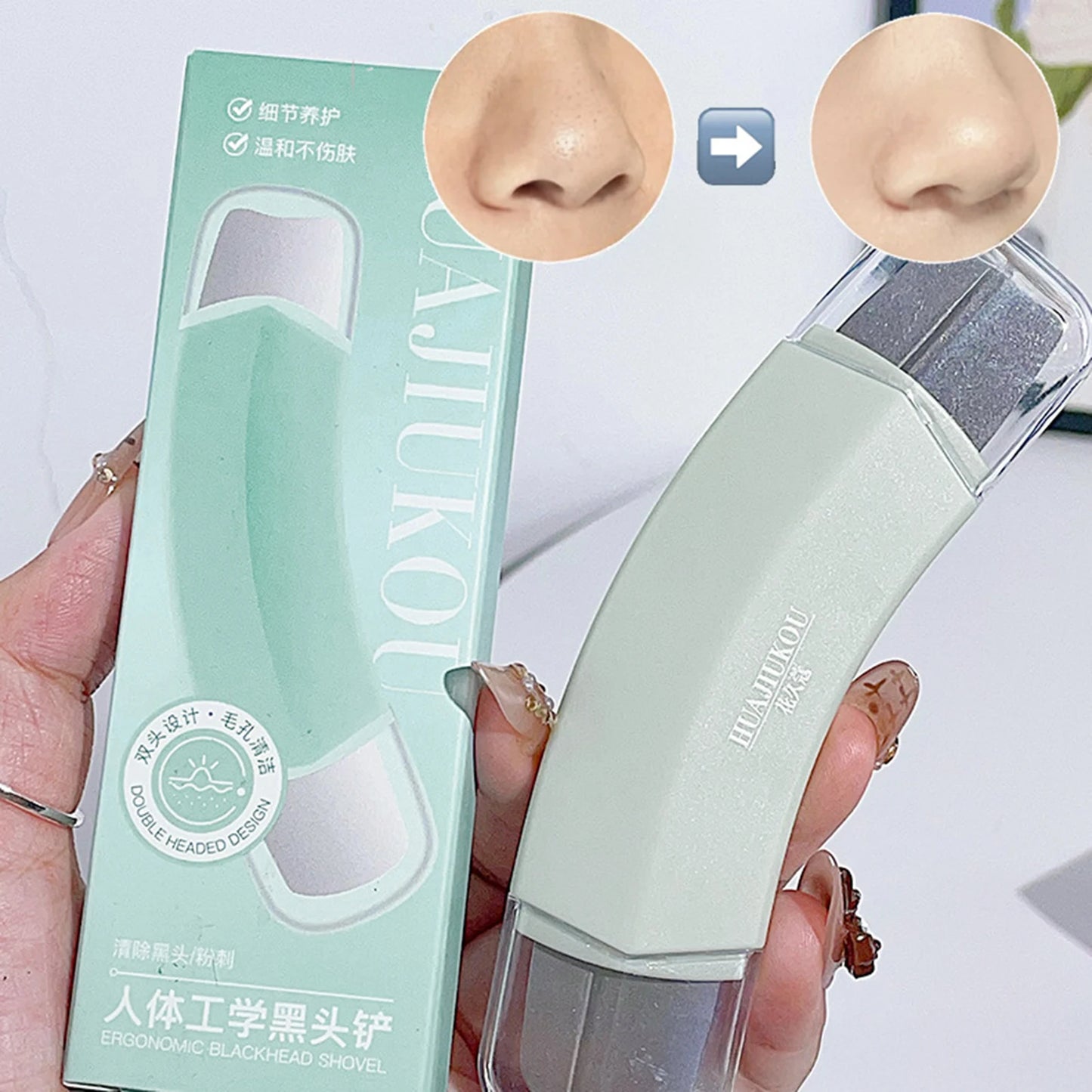 Blackhead Remover Tool Face Skin Care Tools Deeping Clean Master Facial Scrubber Stainless Steel  Pore Cleaner Women Men makeup