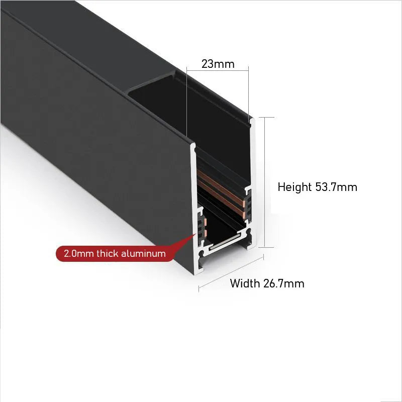 Magnetic Track Light Grille Flood Lamp Modern Embedded Flexible Linear Fixture LED Spotlight DC48V Ceiling Indoor Living