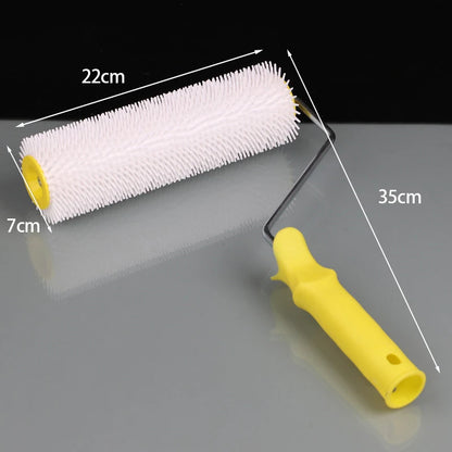 1PC 15/22CM Defoaming Drum Brush Spike Roller Latex Floor Self Compound Roller Leveling Screed Spiked Roller Paint Brush Roller