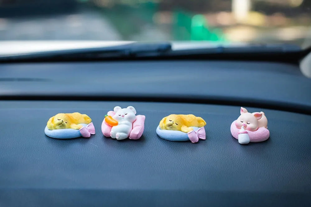 Cute Cars Accessories Funny Kawaii Animal Ornament Auto Central Control Screen Rearview Mirror Decor Car Accessories Interior