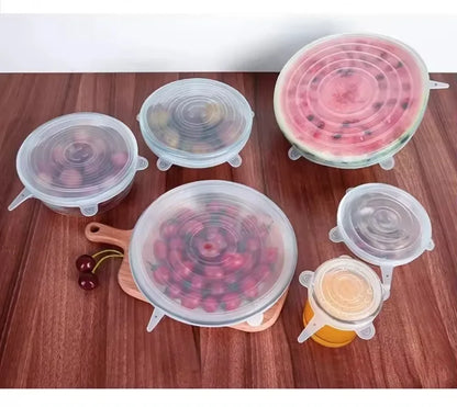 Silicone Cover Stretch Lids Reusable Durable and Expendable Lids Silicone Covers for Fresh Food Leftovers Keep Food Fresh