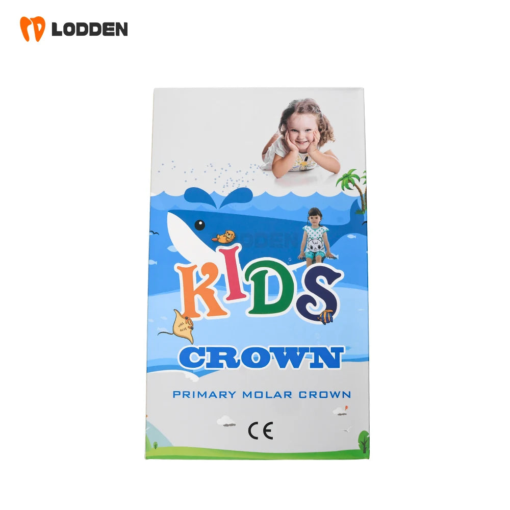 5/48pcs Dental Kids Teeth Crowns Orthodontic Stainless steel Temporary Tooth Crown Individual Model Dentistry  Preformed Tool