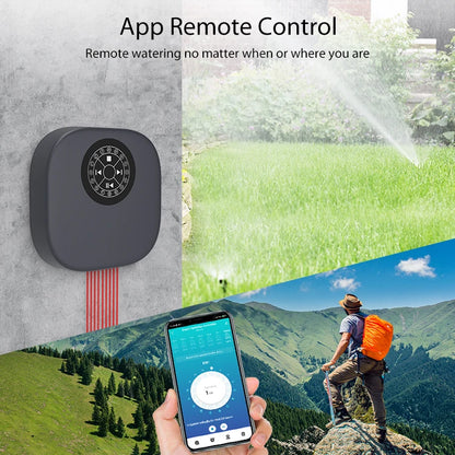 WiFi Sprinkler Controller Automatic Rrrigation Programmer System Garden Houses Farm Watering Timer Remote Control Electric Valve