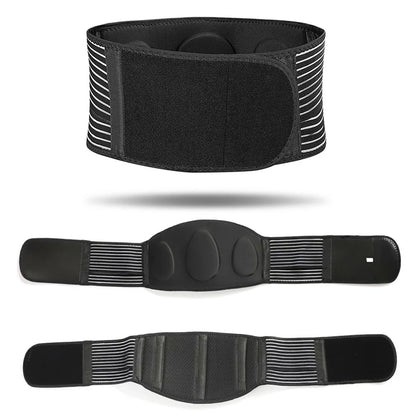 Breathable Back Brace for Lower Back Pain - Lumbar Support Belt w/ Pad for Men & Women - Sports & Work Support"