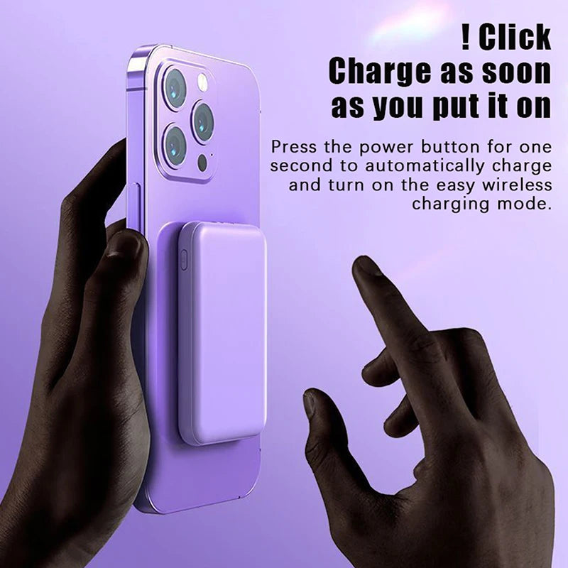 5000mAh Power Bank Magsafe Magnetic Wireless Fast Charging Thin Portable Mobile Phone Accessories