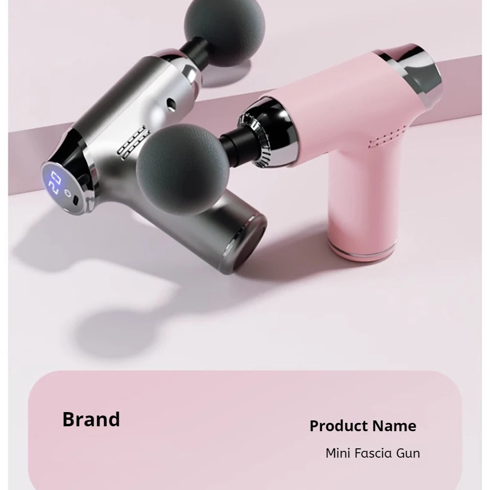 Mini Massage Gun Deep Tissue Muscle Relief Electric Portable for Home Gym Sports Recovery Rechargeable Tool