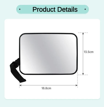 Baby Car Mirror Rear-facing 360° Car Seat Mirror Rear Facing Infant Shatterproof & Adjustable Convex Car Rear Seat Mirror