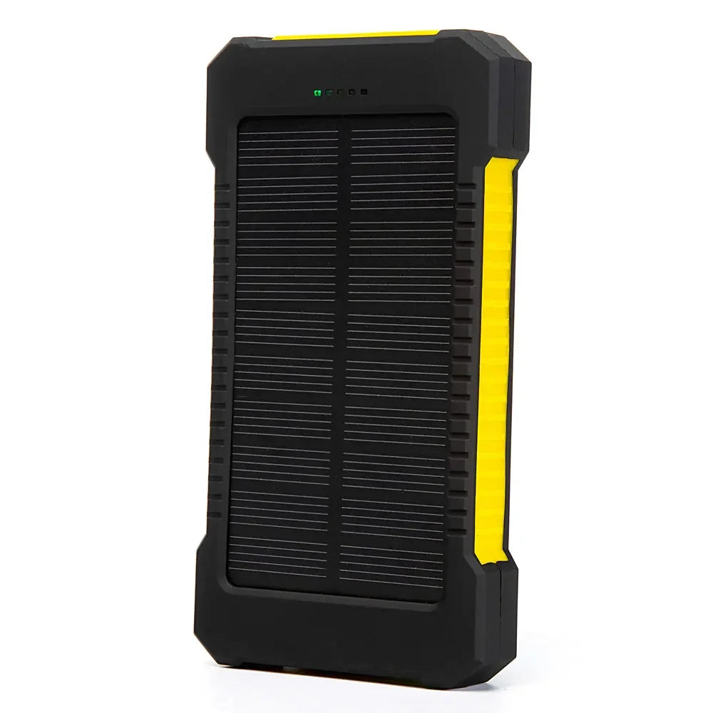 20000mah Portable Solar Power Bank Waterproof External Battery Backup Powerbank 20000 mah Phone Battery Charger LED Pover Ban