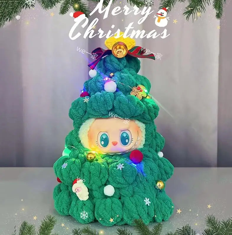 labubu Christmas Limited Edition Christmas Tree labubu Set Clothes Cute Christmas Gift Only Clothes Not Including Dolls