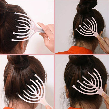 Head Massager Comfortable Stress Relief Tool Scalp Scratcher Portable Neck Massage Tool For Stress Relief Home Relaxation