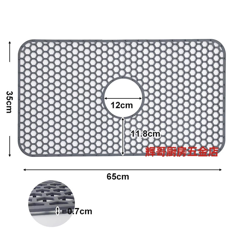 Sink Protectors for Kitchen Sink,Sink Mat,Grid Silicone Kitchen Sink Mat for Bottom of Stainless Steel Sink,Heat resistant mat