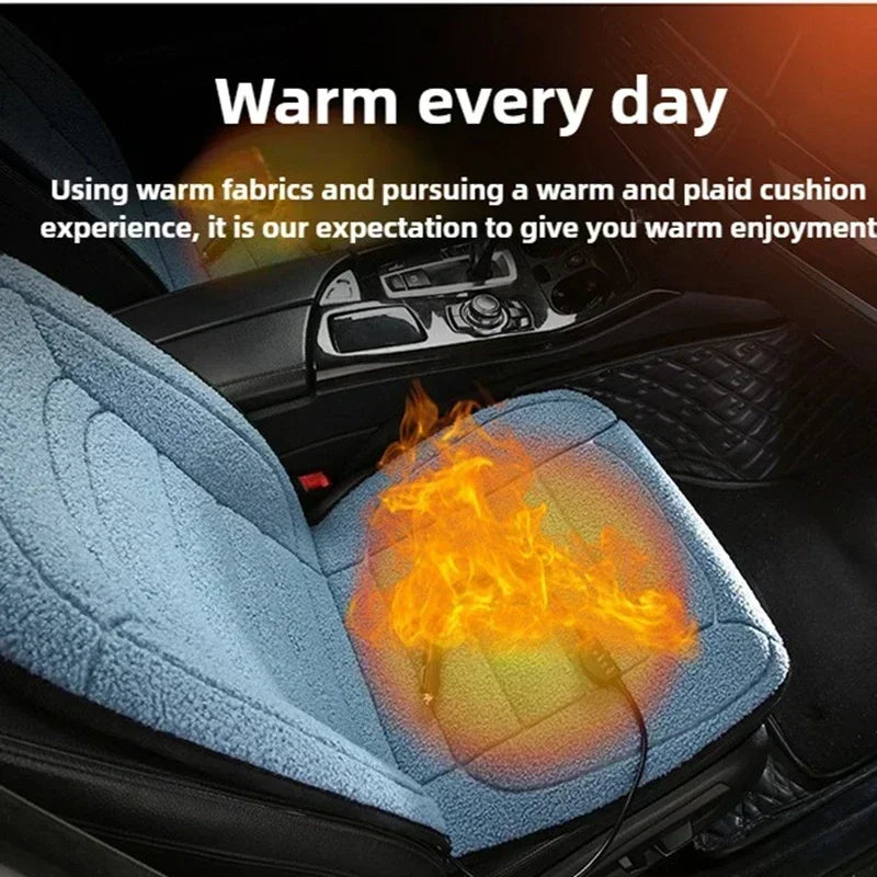 Heated Car Seat Cover Car Heating Cushion Winter Heated Seats Car Seat Warmer 12V Seat Cushion For Back And Seat