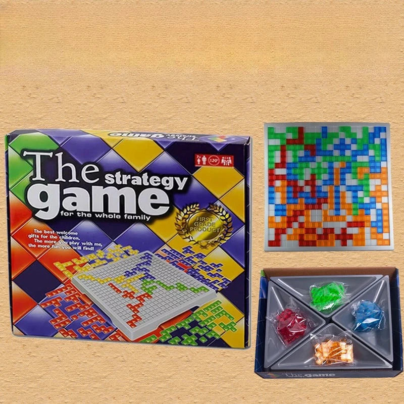 Intellectual Puzzle Blokus Board Game English Version Party Games for Children Toy Kids Tos Family Game 2 Player/4 Player Set