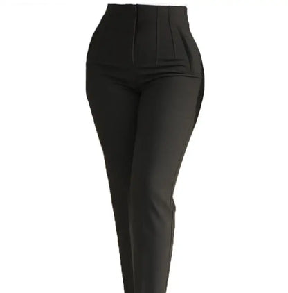 C.New S Wear High waist Pants for Women Formal Pants Office outfits Pencil Trousers Fashion Office Black Apricot Ladies Pants