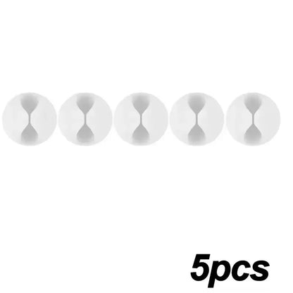 5/50Pcs Desktop Wall Cable Clips Wire Management Self-Adhesive Cord Organizers Holder Clamp for USB Network Headphone Cables