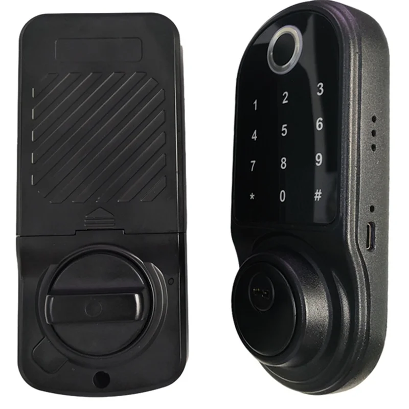 Smart Door Lock Can Be Operated By Fingerprint Sensor, Remote Intercom App, Smart Door Lockabgi