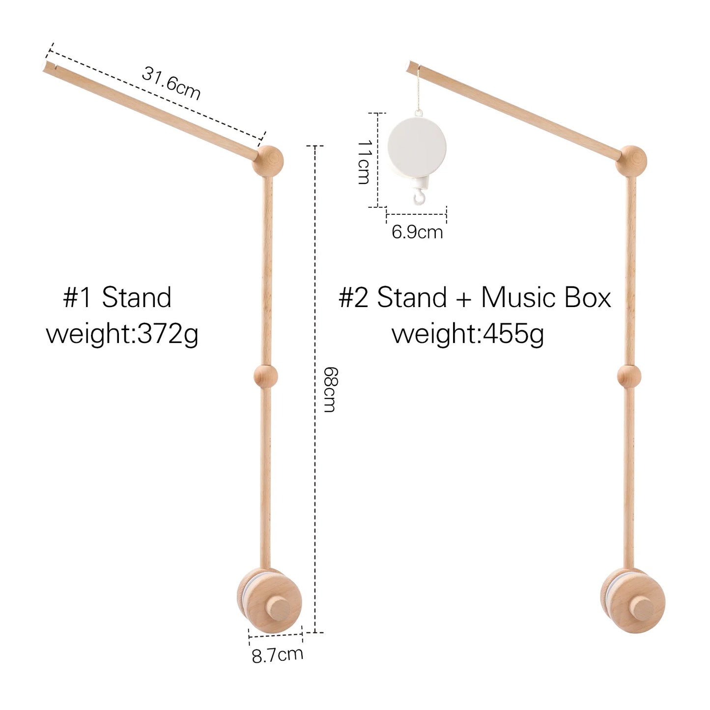 Newborn Baby Rattles Toys 0-12 Months Soft Felt Whale Bed Bell Infant Mobile Crib Hanging Musical Carousel Toy Boys Girls Gift