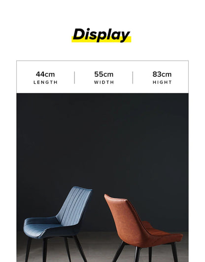 Nordic light stool leather soft dining chair kitchen dining room back chair dining room back chair restaurant is free shipping