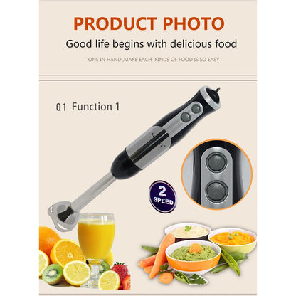 Hand Blender 8-in-1, Multi-function Electric Blender and Milk Frother for Shakes, Purees and Smoothies