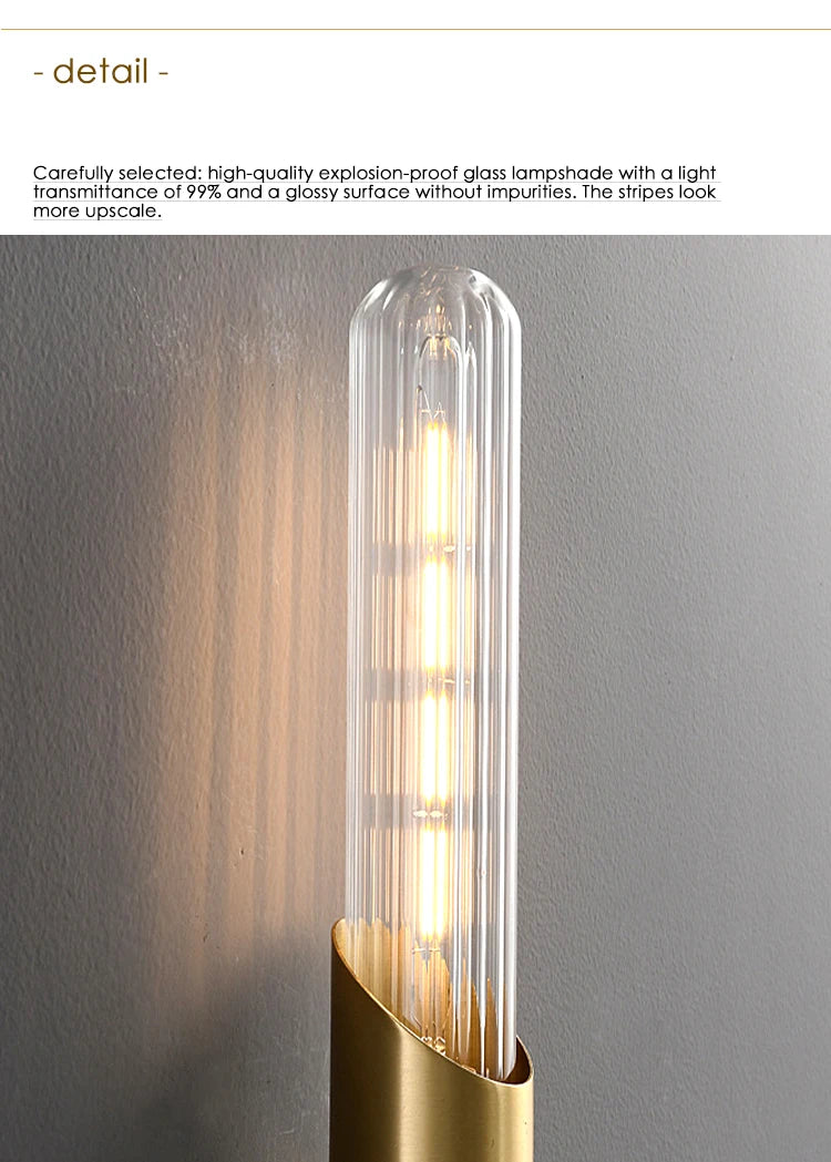 Nordic Luxury Wall Lamp E27 Bulb Is Used For Bedroom Mirror Stairs Bedside Wall Paintings Comfortable Lighting Decorative Lamps