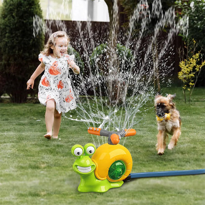 Cartoon Snail Water Sprinkler Summer Garden Lawns Water Toys Spray Water Toys for Boys Girls Summer Backyard Lawn Pool Party Fun