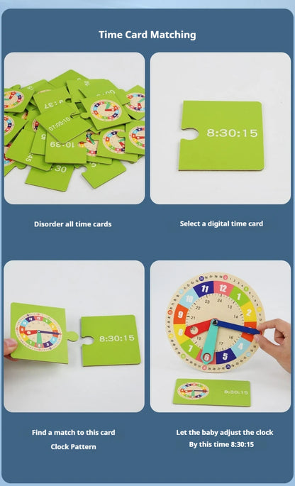 Clock model, mathematics, kindergarten clock teaching aids, children, primary school students, first and second grade, time cogn