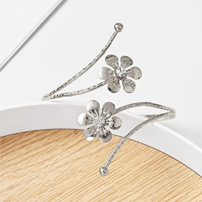 1PC Light Luxury Double Flower Curtain Buckle Gold Silver Curtain Holder Metal Curtain Strap Modern Minimalist Curtain Clip