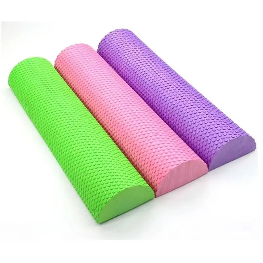 Half Round 30cm EVA Massage Foam Roller Yoga Pilates Fitness Balance Yoga Blocks With Massage Floating Point Yoga Pilates Roller