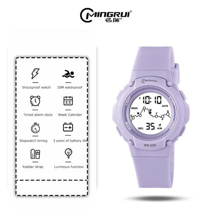 Kids Sport Watches Alarm Stopwatch Children Digital Watch For Boys Girls 30M Waterproof Cartoon Student Electronic Wristwatch