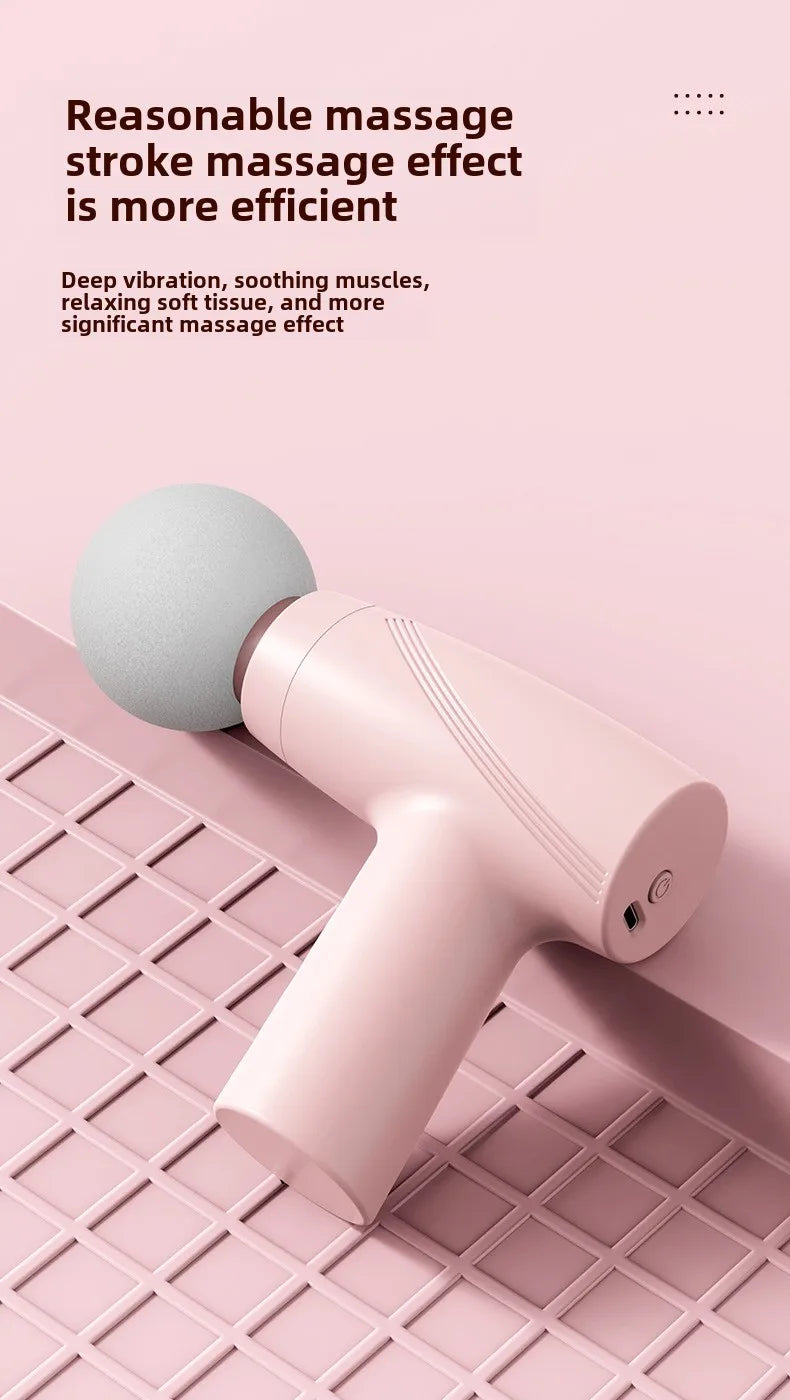 New Portable Mini Fascia Gun Multi-Stage Massage Gun Muscle Relaxation Massage Equipment Portable Vibration Massager