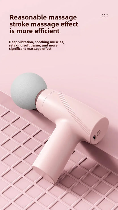 New Portable Mini Fascia Gun Multi-Stage Massage Gun Muscle Relaxation Massage Equipment Portable Vibration Massager